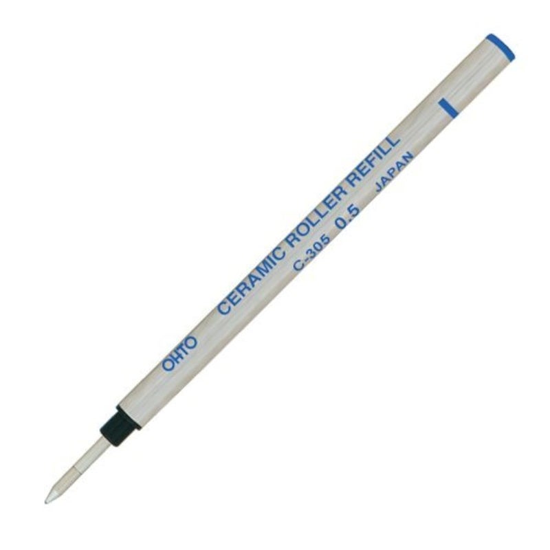 Ohto C-305P Ceramic Roller Ball Pen Refill - 0.5 mm - Blue 2 Set